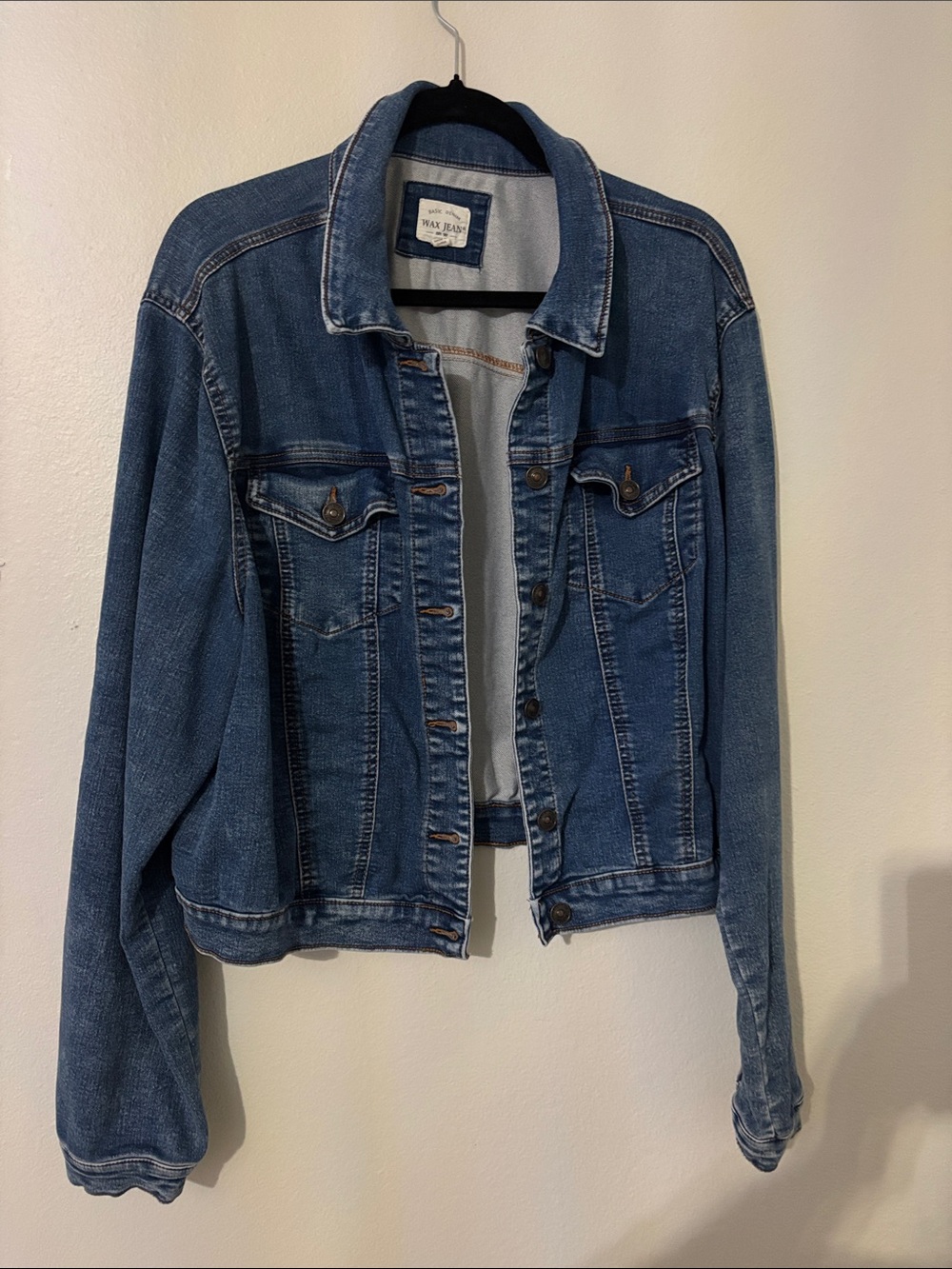 Wax Jean Classic Blue Denim Jacket - Women